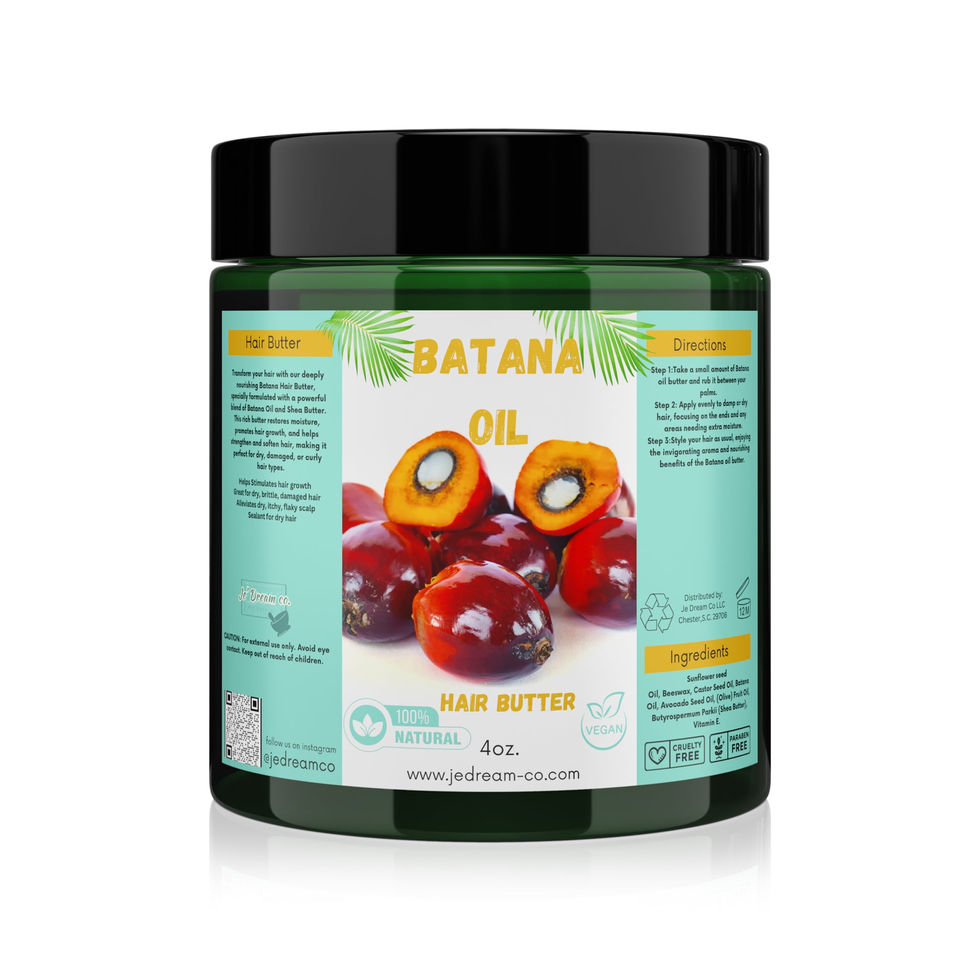 Front packet of my Batana butter