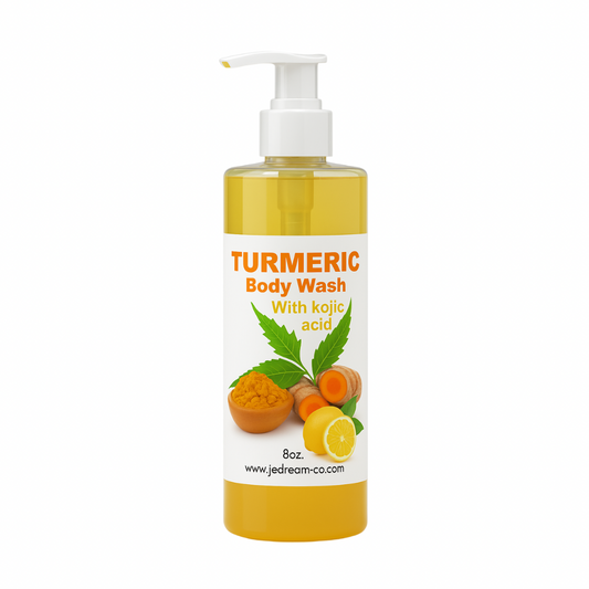 Turmeric Brightening Face & Body Wash with kojic acid